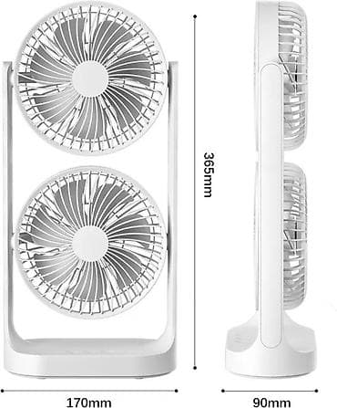 ventil: Masaüstü 2 Başlı Sərinkeş Double Coolness Dual Fan . ❄️ Sərinlik artıq — 10