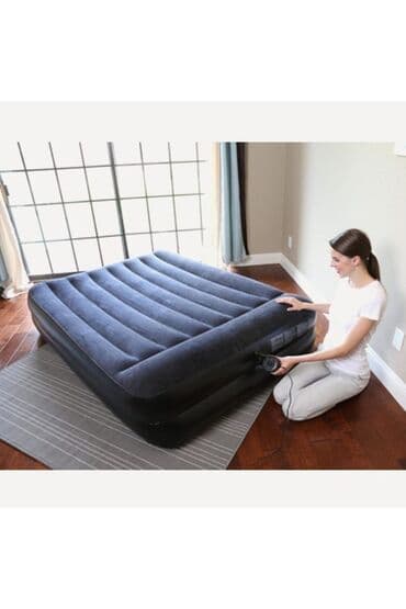 tək nəfərlik matras: Hava doseyi teze mallar 203x152 sm en uzunu 46sm hundurluyu Nasos — 1