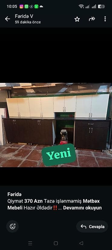 *Fəridə* Qiymət *370 Azn* Təzə işlənməmiş *Mətbəx Mebeli* Hazır