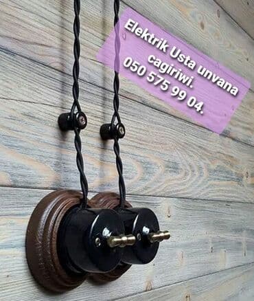 работа электрик электромонтажник: Şit,Avtomat, Rozetka, Vklucatel Servisi. Elektrik Usta Xidmeti — 1