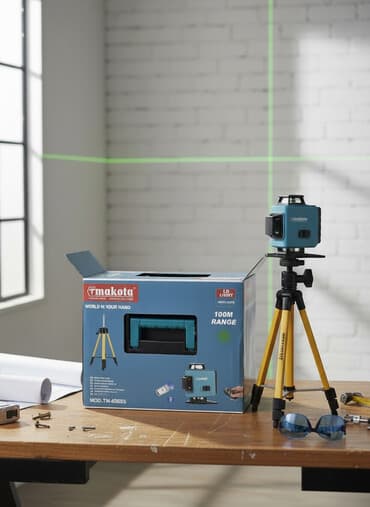 məsafə ölçmək: TmakoTa (Tmakota) TM-4D88S peşəkar lazer nivo dəsti Xüsusiyyətlər: - — 1