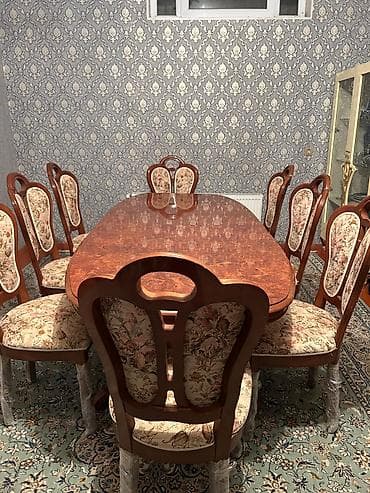 stull: Açılmayan, Oval masa, 8 stul — 1