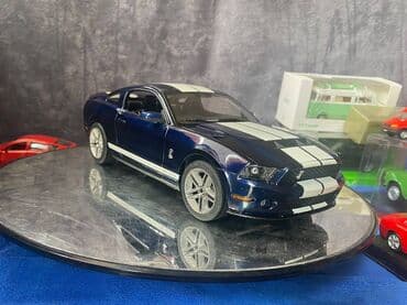 metbex tavan modelleri: Коллекционная модель Ford Mustang Shelby GT500 blue with white stripe — 13