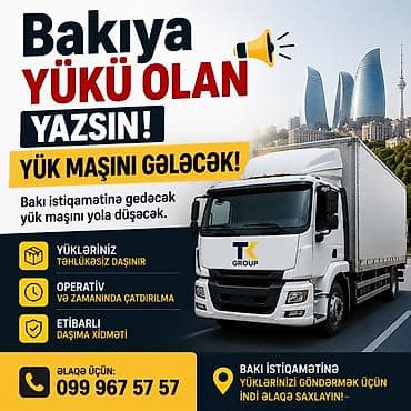 baki mingecevir avtobus: Xidmət: Bakı istiqamətinə yükdaşıma Təsvir: - Bakı şəhərinə yönələn — 1