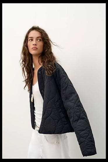 qara jaket: 🖤 ZARA qara quilted jaket — mövsümün hit modeli! Minimalist, amma çox — 7