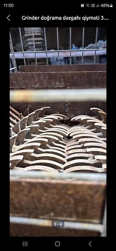 bıçaq kəpənəy: Doğrama Üyütmə İki şaxtalı sənaye tipli “grinder” — 5