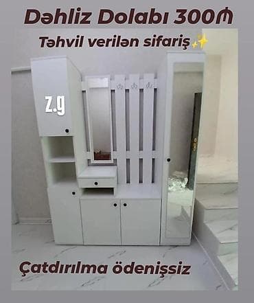 *💫Dəhliz Dolabı 300Azn* ✔️Material Rusiya İstehsalı Laminat 18/lik