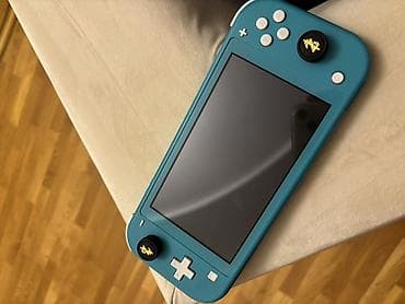 switch nintendo: Nintendo Switch Lite – türkuaz rəngdə portativ oyun konsolu — 4