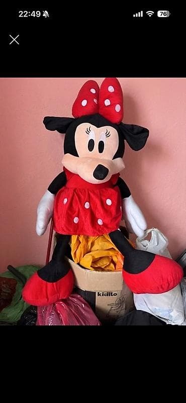 qiz oyuncaqlari: Böyük ölçülü Minnie Mouse plyuş oyuncağı - Yumşaq, toxunuşa xoş — 1