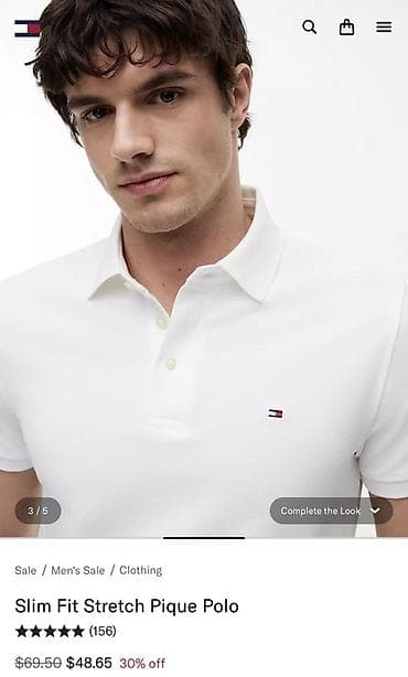 Polo köynək, Tommy Hilfiger, XS, rəng - Ağ — 3
