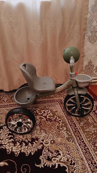 Uşaq üçtəkərli velosipedi – KANGBEIQI - Rəng: zeytun-yaşıl/boz tonlar
