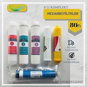 💦6'Lı Filtir Seti 🗣Super Təklif 6'lı Filtir Seti Cemi:70 AZN 👉3