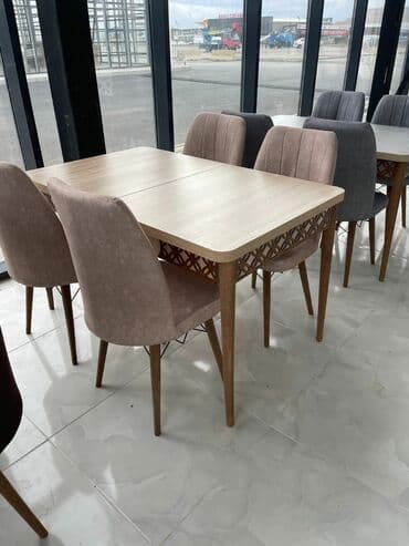 Masa və oturacaq dəstləri: 🇹🇷Türk istehsalı Möhtəşəm ✨✨ Kuxna üçün stol stul dəsti 4 stul 1 — 8