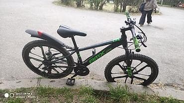 velosipet 29: EMTX GTR dağ velosipedi - Çərçivə: yüngül lehimli, qara-yaşıl dizayn — 2