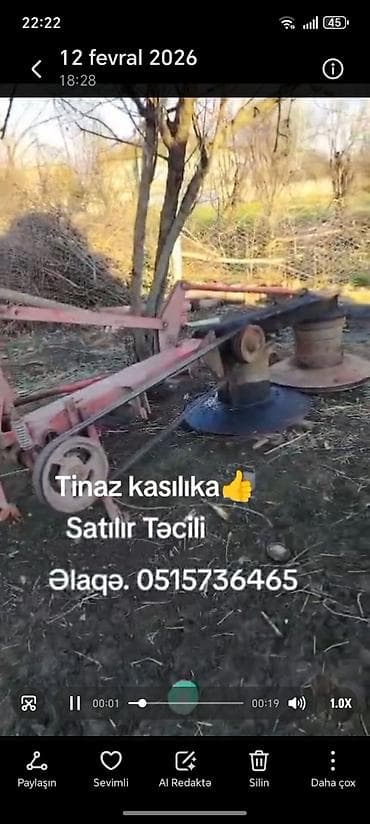 ucuz motolar: Tınaz otbiçən kasilka - Traktora qoşulan Tınaz markalı diskli otbiçən — 1