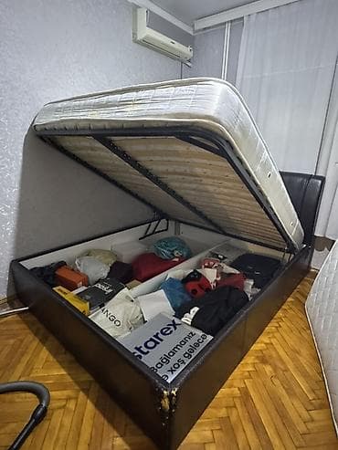 İkinəfərlik çarpayı, Bazalı, Matras ilə, Siyirməsiz