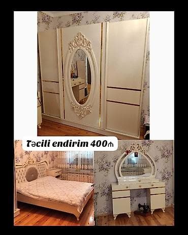 İkinəfərlik çarpayı, Dolab, Termo, 2 tumba, İşlənmiş
