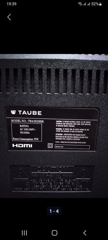 plazma televizorlar per page 40: İşlənmiş Televizor Zimmer 43" FHD (1920x1080), Ünvandan götürmə — 2