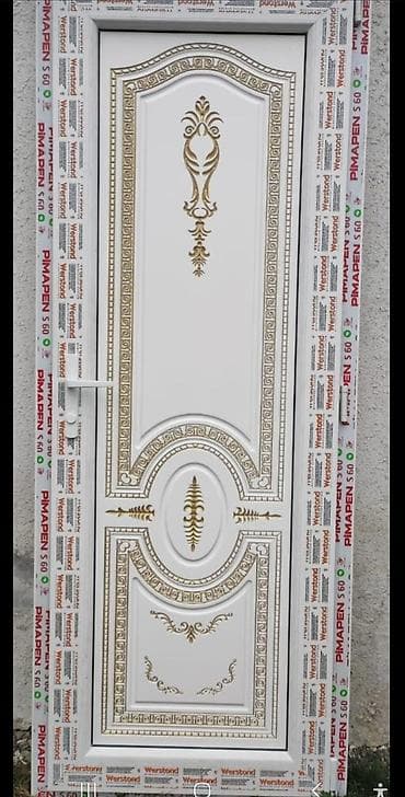 Yeni Plastik qapı Zamok və çərçivə ilə, Zəmanətli, Pulsuz quraşdırma, Pulsuz çatdırılma, Ünvandan götürmə, Rayonlara çatdırılma