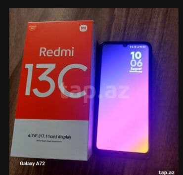 Redmi 13C, 128 GB, Simsiz şarj