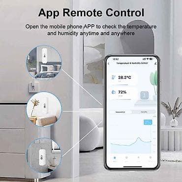 mismar atan: Xüsusiyyətlər: Tuya WiFi Ağıllı Temperatur və Rütubət Sensoru, Alexa — 6