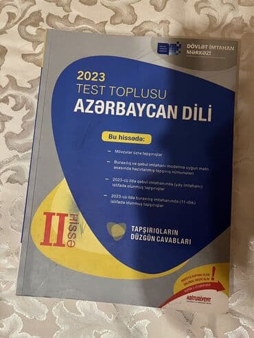 azərbaycan dili 2 ci sinif 1 ci hissə pdf yüklə: Azərbaycan dili Test toplusu 2-ci hissə satılır 4azn.İçi təmizdir.1ci — 1