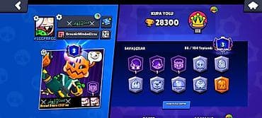 Digər oyun və konsollar: Brawl Stars oyun hesabı - Kupa sayı: 28 300+ - Prestij: 3 - Toplanan — 2