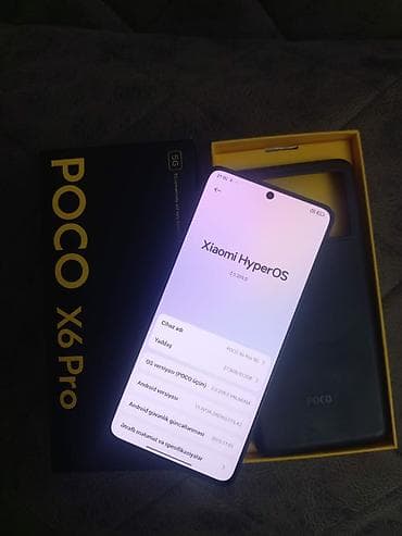 blu ray disk: Poco X6 Pro, 512 GB, rəng - Boz, Sensor — 4