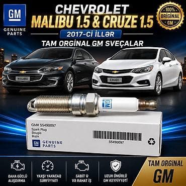 performans: Chevrolet Malibu 1.5 və Cruze 1.5 üçün GM orijinal şamlar - Uyğunluq — 1