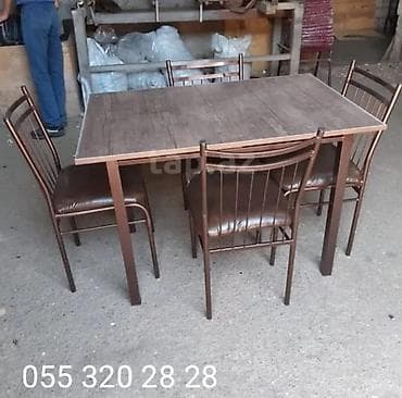 saç stolu: 6 nəfərik 180 azn 8 nəfərik 220azn rən secmi edə bilərsiz oturacaq — 3