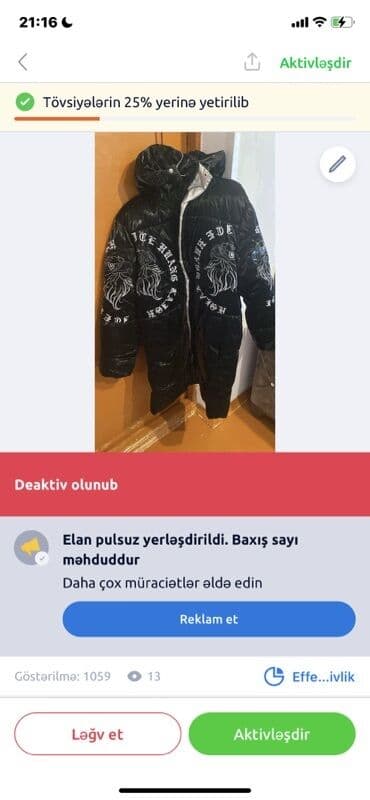 kişi üçün ağ qış gödəkçələr: Qara rəngli uzun şişmə qış kurtkası - Rəng: qara, parıltılı material — 1