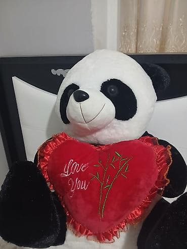 oyuncaq at: Böyük ölçülü plyuş panda oyuncaq. - Rəng: ağ-qara klassik panda — 2