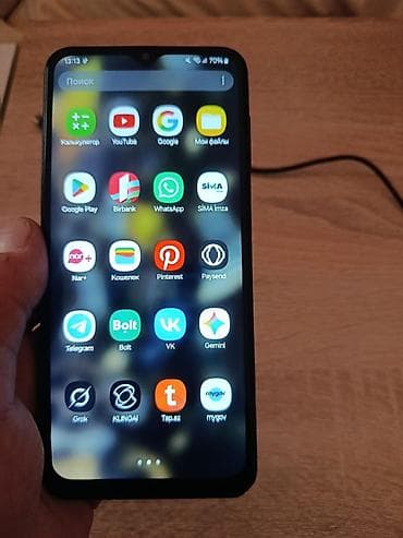 samsung tab e: Samsung Galaxy A13, 32 GB, rəng - Mavi, Barmaq izi, İki sim kartlı, Face ID — 2