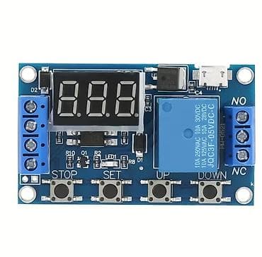 w210 rol: Röleli zamanlama modulu – 12V/5V (mikro-USB girişi ilə) — 2