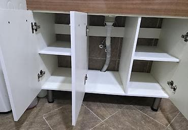Ev və bağ: Vanna otağı üçün lavabo və dolab dəsti - Komplekt: geniş üst hissəli — 5
