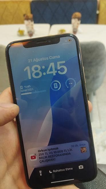 alfa r36: IPhone Xs, 64 GB, Matte Gold, Face ID, Sənədlərlə — 1