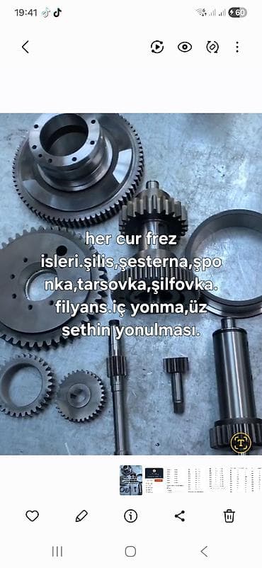 fitrin: Xidmət: Metall emalı və dişli istehsalı Təklif etdiklərimiz: - Hər — 1