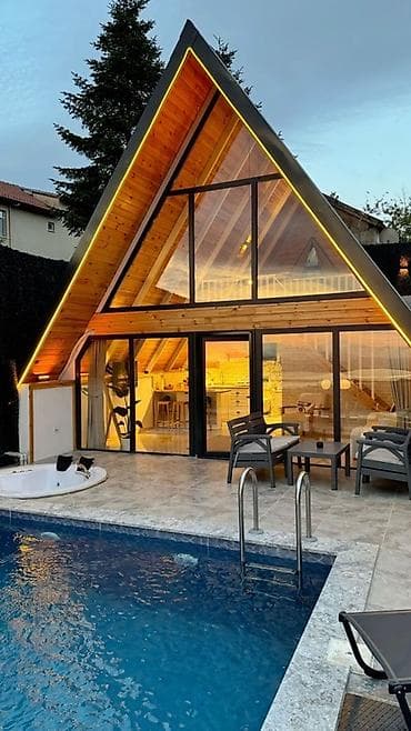 Diktlər: Sifarişlə A-Frame tipli evlər tikirik. Müasir və rahat evləri sizin — 4