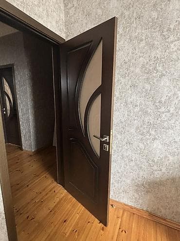 Ворота и комплектующие: Daxili otaq qapısı – qəhvəyi rəng, müasir dekorativ dizayn - — 2