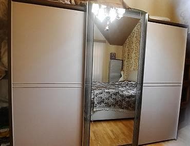 3 qapılı, Güzgülü, Digər rəng, Açılan, Düz dolab — 2