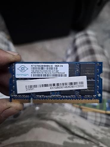 Noutbuk komponentləri: Latumab və digər markalı noutbuk operativ yaddaş modulları Ddr 2 4gb — 4