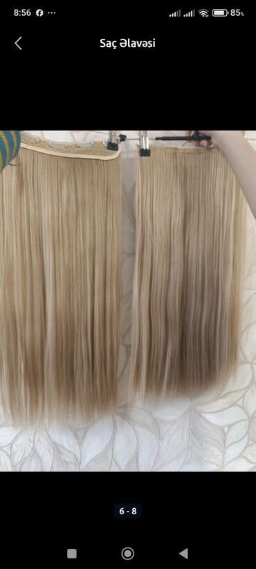 sac rəngi: Taxma saçlar, Süni, İşlənmiş — 6