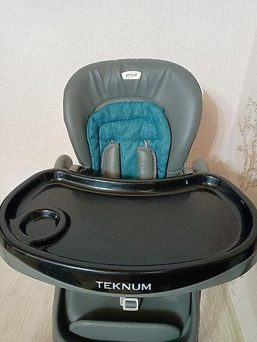 Teknum uşaq yemək stulu - Geniş, çıxarılan və yuyula bilən ikiqat