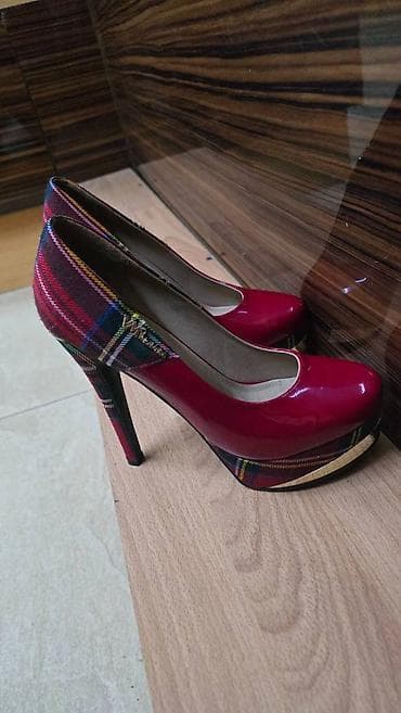 Qadın ayaqqabıları: Tuflilər, Ölçü: 38, rəng - Qırmızı, İşlənmiş — 3