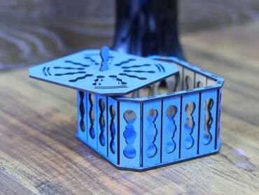 taxta qutular: Hədiyyə qutusu, rəng - Qırmızı — 2