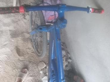 velesiped 26: Mavi rəngli dağ velosipedi – tam asqılı (ön amortizator və arxa yaylı — 3