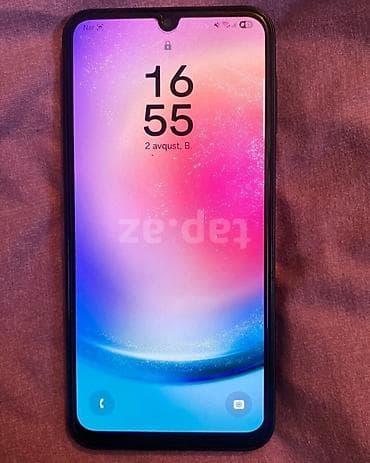 Samsung Galaxy A24 4G, 128 GB, rəng - Qara, Barmaq izi