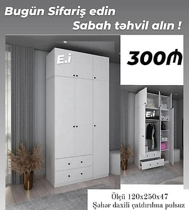 Dolab yep yeni 300 azn yeni model rəng seçimi var çatdırılma var lalafo.az -da Dolab yep yeni 300 azn yeni model rəng seçimi var çatdırılma var
