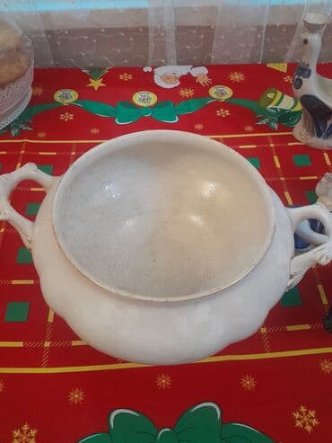 Наборы посуды и сервизы: Супницы, 1 шт., цвет - Белый, Фарфор, СССР — 2