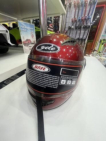 idman kaskı: Velosiped və motosiklet üçün kask. Xüsusiyyətlər: - Rəng: tünd — 2